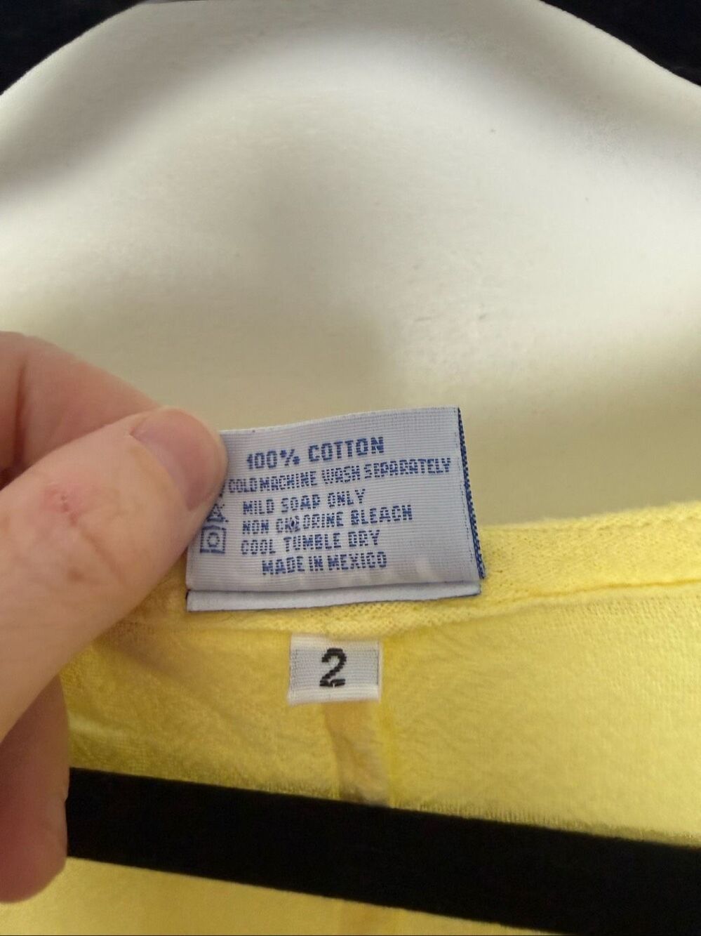 Oh My Gauze Women’s 2 Yellow Raw Hem Blouse Top - Picture 3 of 5